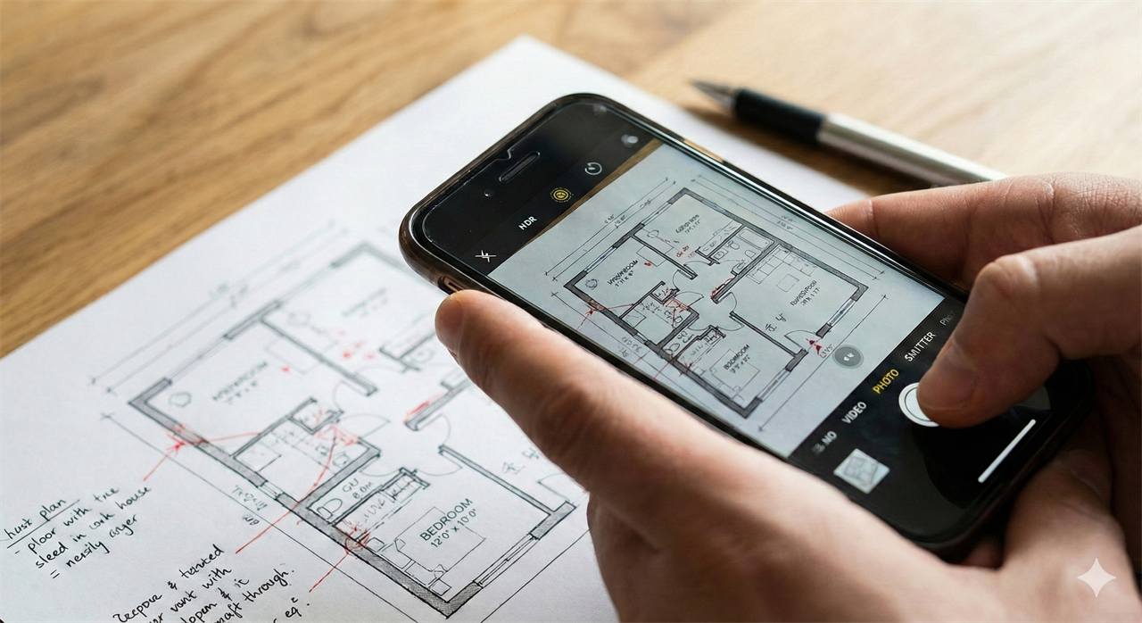 スマホで撮影のイメージ